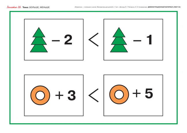 Игралочка - ступенька к школе. Демонстрационный материал. Математика для детей 6-7 лет. Ступень 4 (2) 38