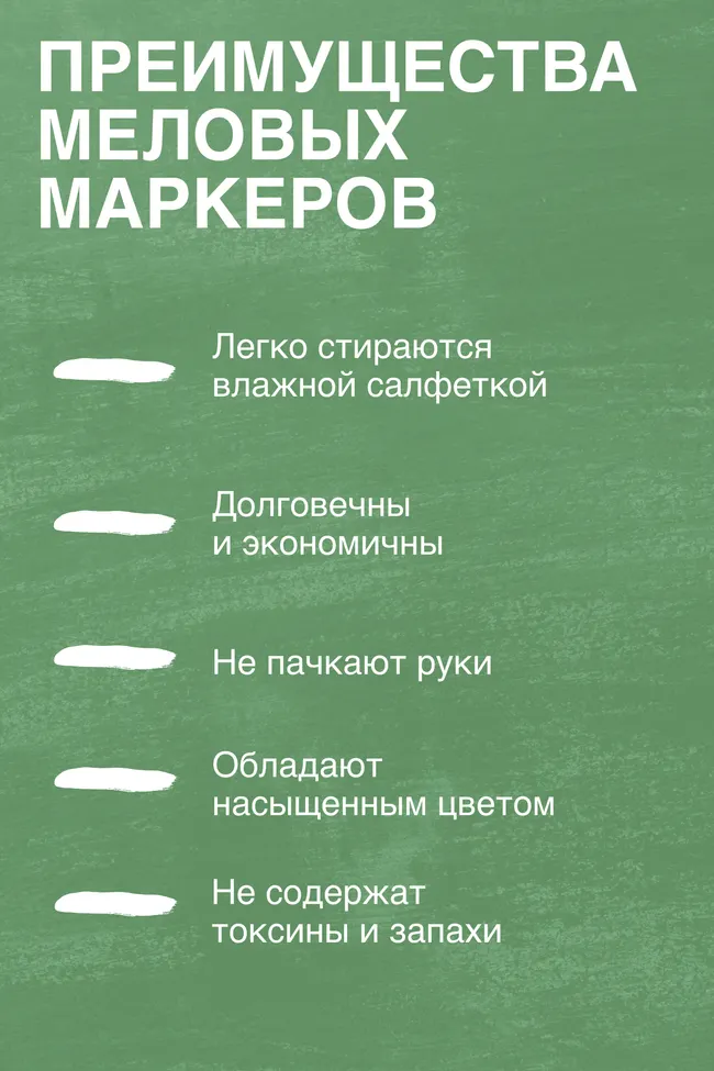 Маркеры для мелованной доски 18