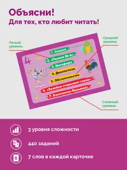 Объясни! Игра для тех, кто любит читать. Настольная игра 20