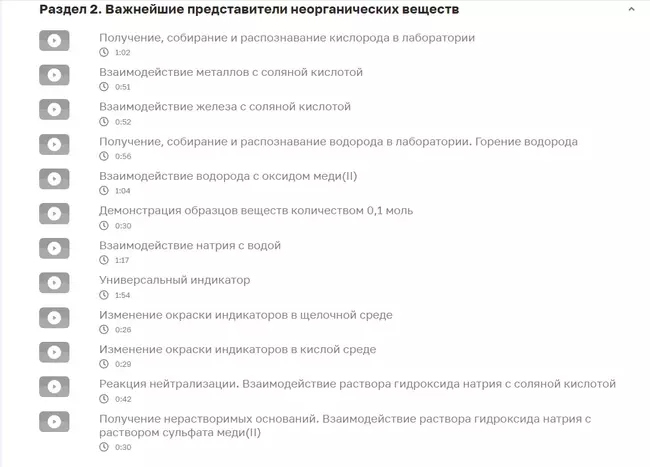 Химия. Видеоопыты. Основное общее образование (базовый уровень). 8-9 классы 15 Химия. Видеоопыты. Основное общее образование (базовый уровень). 8-9 классы 15