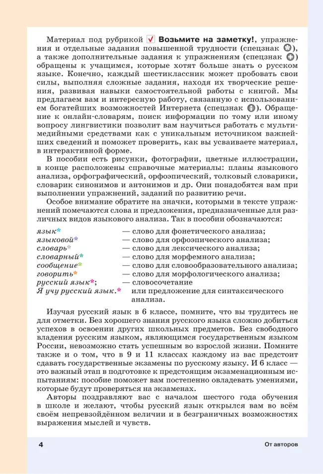 Русский язык. 6 класс. В 2 ч. Часть 1. Учебное пособие 9