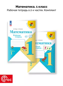 Математика. Рабочая тетрадь. 1 класс. В 2-х частях. Комплект. ФГОС. 2025 1