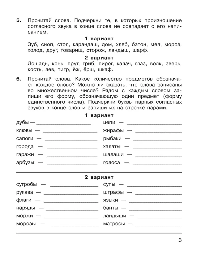 "Правописание парных, непроизносимых и удвоенных согласных". Тренажер по русскому языку для учащихся 2-3 классов Полуянова О.Д., Полуянов С.А. 7