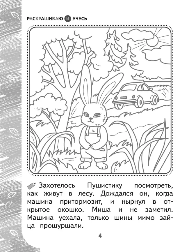 Раскрашиваю и учусь! Пушистик и лесные жители 7+ 2