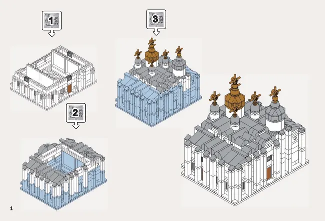 СОБЕРИ здание собора Святой Софии, Великий Новгород. Конструктор 4 СОБЕРИ здание собора Святой Софии, Великий Новгород. Конструктор 4