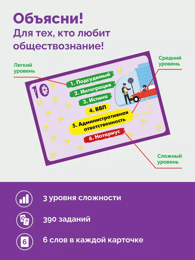 Игрушка серии "Развивающие игры". Объясни! Игра для тех, кто любит обществознание 1