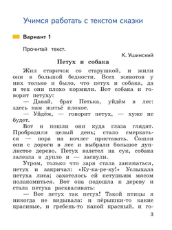 Литературное чтение. Работа с текстом. 1 класс 14