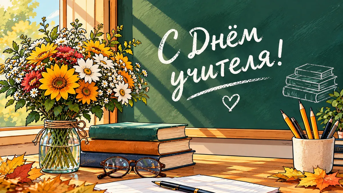 Открытки ко Дню учителя Открытки ко Дню учителя