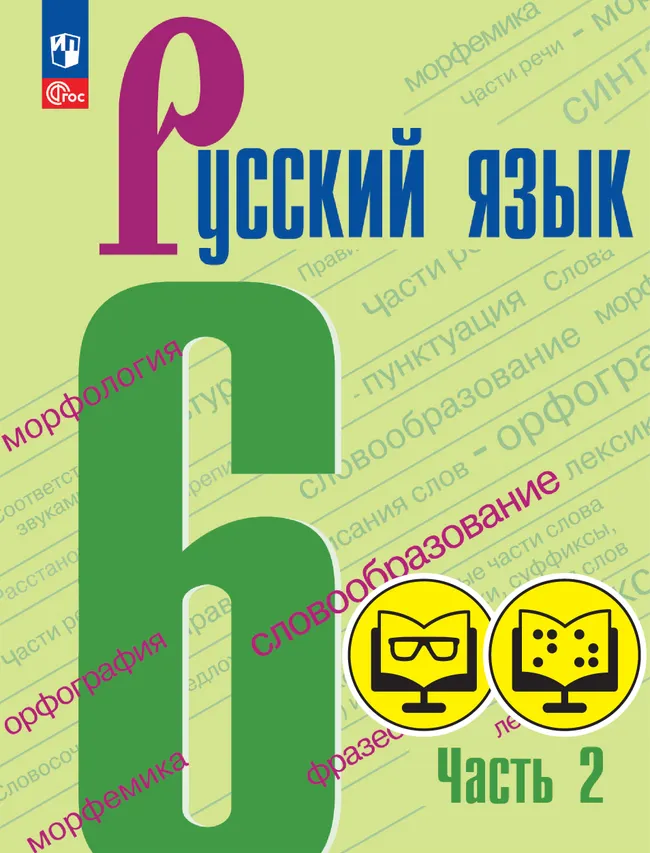Русский язык. 6 класс. В 2 частях. Часть 2 (для обучающихся с нарушением зрения) 1 Русский язык. 6 класс. В 2 частях. Часть 2 (для обучающихся с нарушением зрения) 1