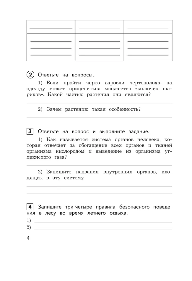 Окружающий мир: предварительный контроль, текущий контроль, итоговый контроль. 4 класс 10