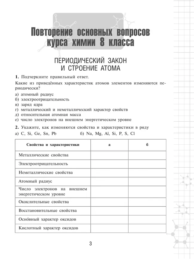 Химия. Рабочая тетрадь. 9 класс 4 Химия. Рабочая тетрадь. 9 класс 4