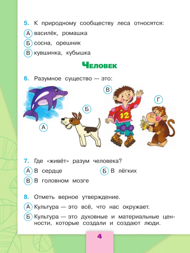 Окружающий мир. Тесты. 3 класс 38