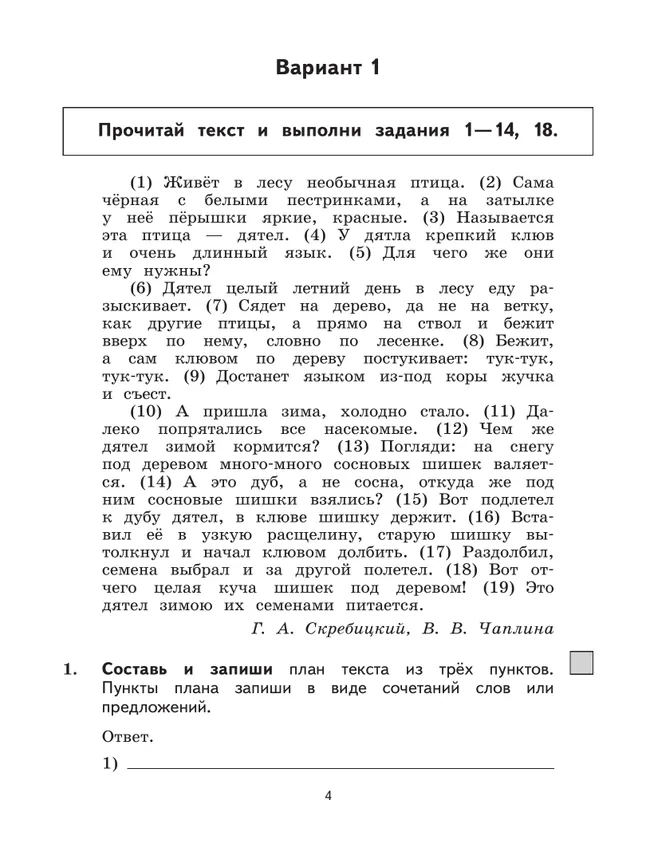 Русский язык. 4 класс. Подготовка к всероссийским проверочным работам (ВПР). Разноуровневые проверочные работы 13