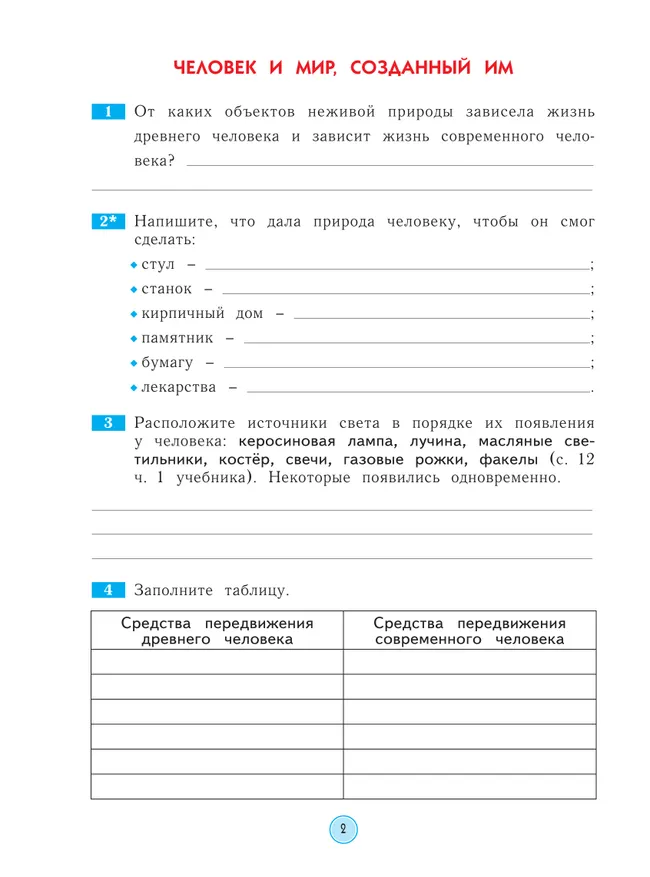 Окружающий мир. Рабочая тетрадь. 4 класс 5