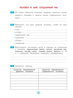 Окружающий мир. Рабочая тетрадь. 4 класс 5