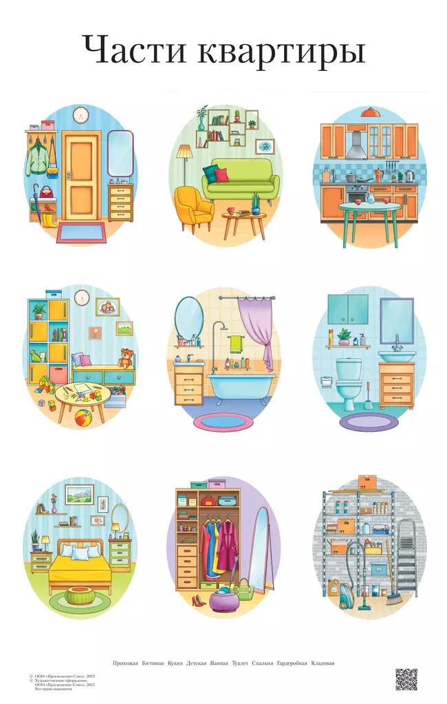 Игрушка серии «Интерьер» Набор развивающих плакатов в тубусах 6 Игрушка серии «Интерьер» Набор развивающих плакатов в тубусах 6