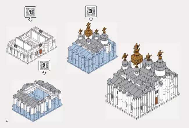 СОБЕРИ здание собора Святой Софии, Великий Новгород. Конструктор 4