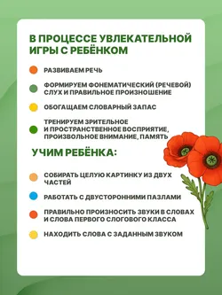 Пазлы-логособирайки для маленьких "нехочух" и не только (3 слоговой класс по А. К. Марковой) 12