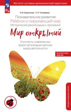 Познавательное развитие. Ребёнок и окружающий мир. Методические рекомендации к программе «Мир открытий». Конспекты современных форм организации детских видов деятельности. Вторая младшая группа 1