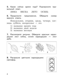 Окружающий мир: предварительный контроль, текущий контроль, итоговый контроль. 1 класс 9