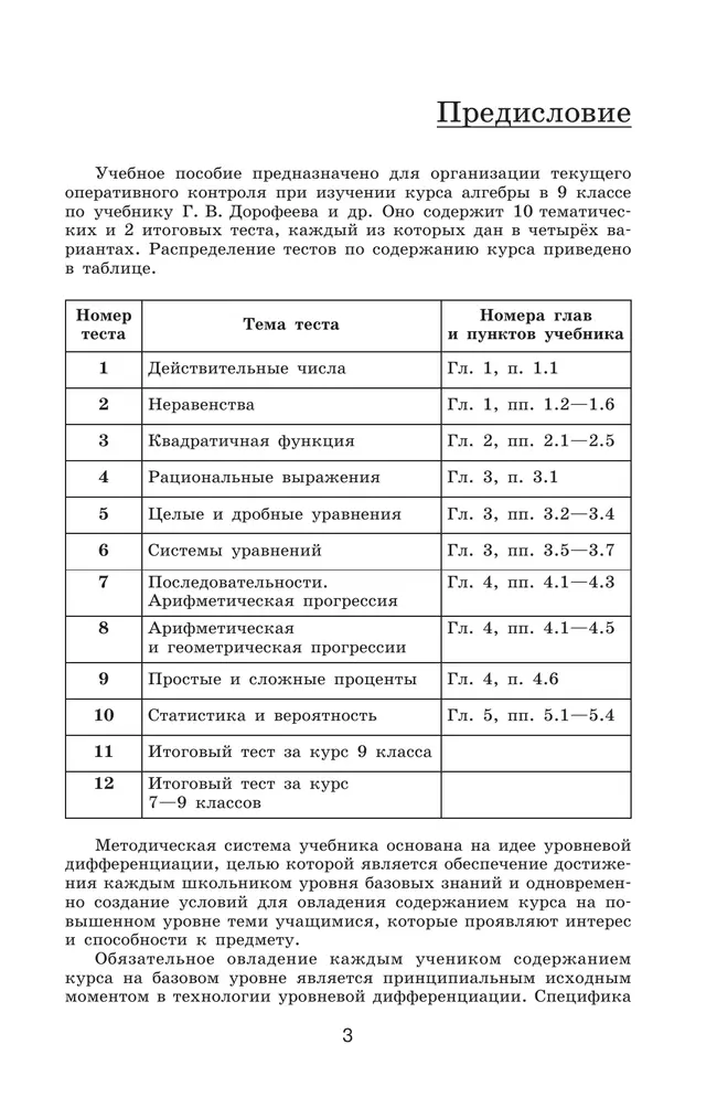 Алгебра. Тематические тесты. 9 класс 6 Алгебра. Тематические тесты. 9 класс 6