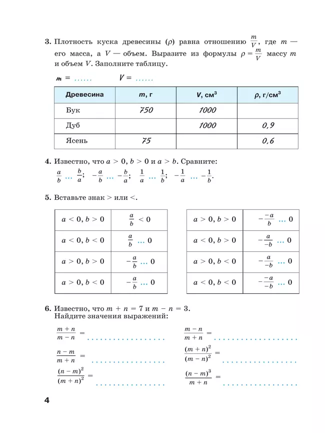 Алгебра. Рабочая тетрадь. 8 класс. В 2 ч. Часть 1 12 Алгебра. Рабочая тетрадь. 8 класс. В 2 ч. Часть 1 12