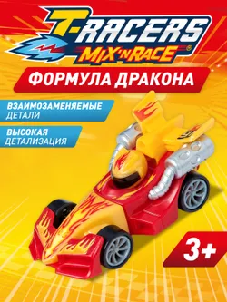 Машинка разборная T-RACERS MIX 'N RACE, в коробке с прозрачным окном, Формула дракона 1