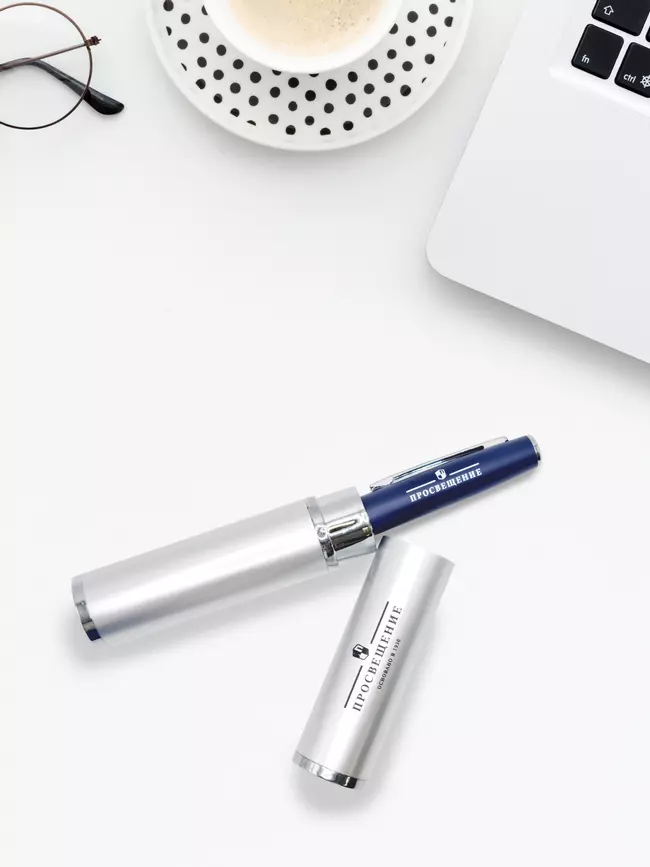 Ручка шариковая подарочная с логотипом издательства "Просвещение" 27 Ручка шариковая подарочная с логотипом издательства "Просвещение" 27