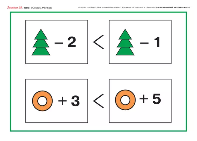 Игралочка - ступенька к школе. Демонстрационный материал. Математика для детей 6-7 лет. Ступень 4 (2) 20 Игралочка - ступенька к школе. Демонстрационный материал. Математика для детей 6-7 лет. Ступень 4 (2) 20