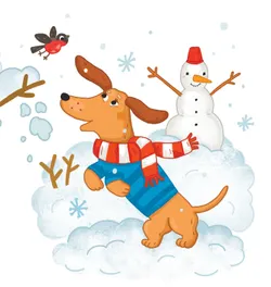 СНЕГОВИЧОК. Книжка-картинка для первого чтения. Матвеева Е. 3