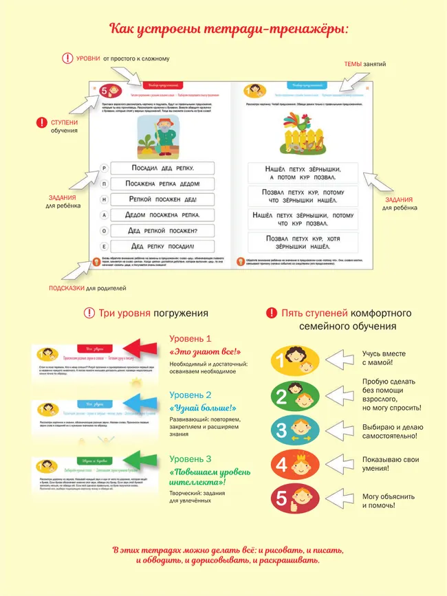 Читаем предложения. Чтение: тетрадь-тренажер 15
