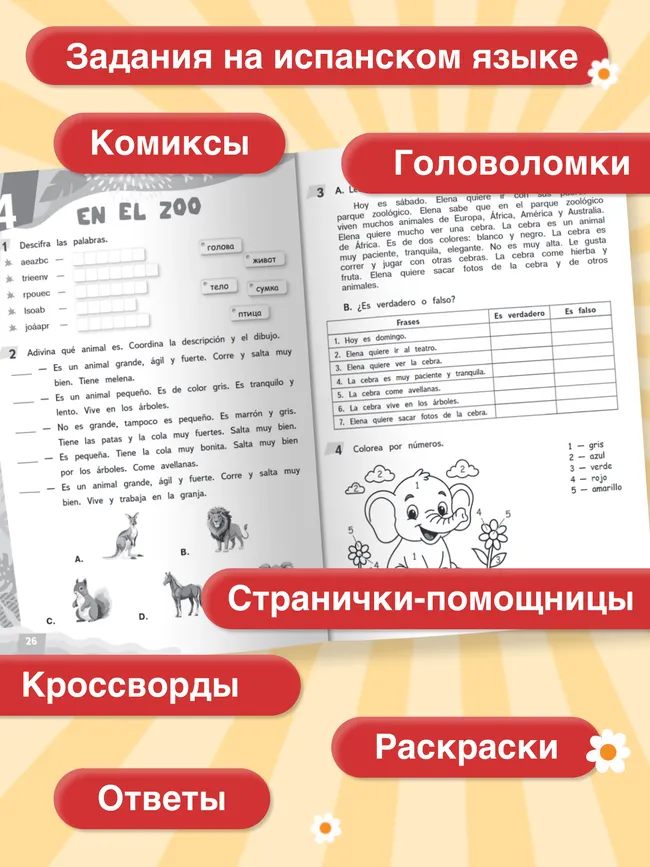 Испанский язык. Летние задания. Переходим в 4 класс 23