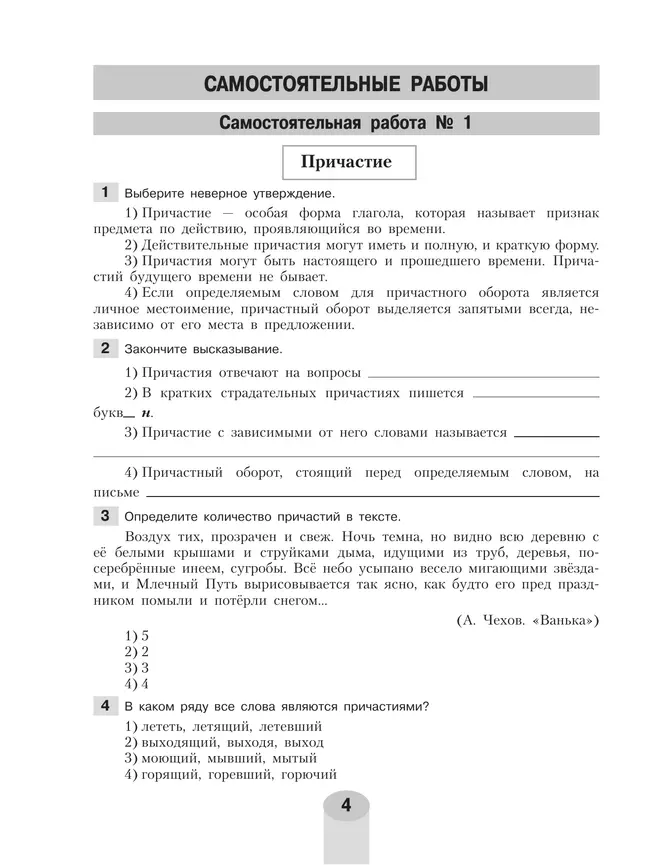 Русский язык. Самостоятельные и контрольные работы. 7 класс 37