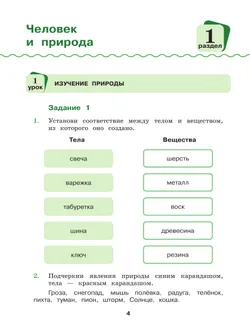 Окружающий мир. 4 класс. Рабочая тетрадь 4