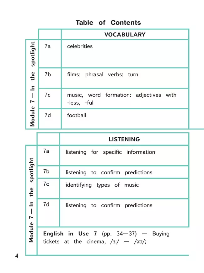 Английский язык. 7 класс. Учебное пособие. В 4 ч. Часть 3 (для слабовидящих обучающихся) 4
