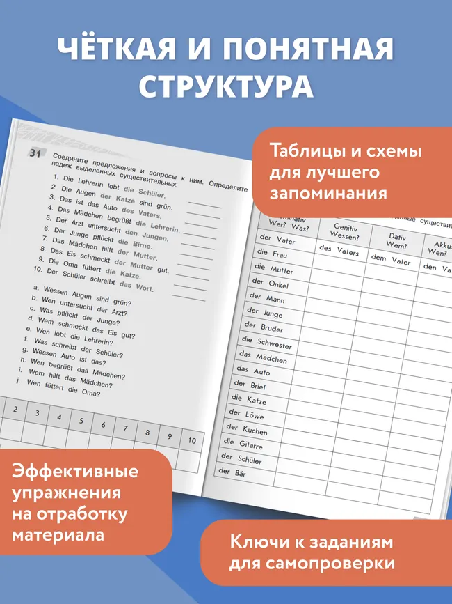 Немецкий язык. Грамматика в таблицах. Артикль и падежи имен существительных. 2-4 классы 13 Немецкий язык. Грамматика в таблицах. Артикль и падежи имен существительных. 2-4 классы 13