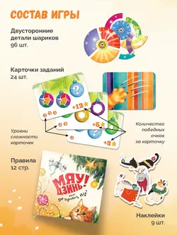 Мяу-Дзинь! или Как полюбить кота? Настольная игра 21