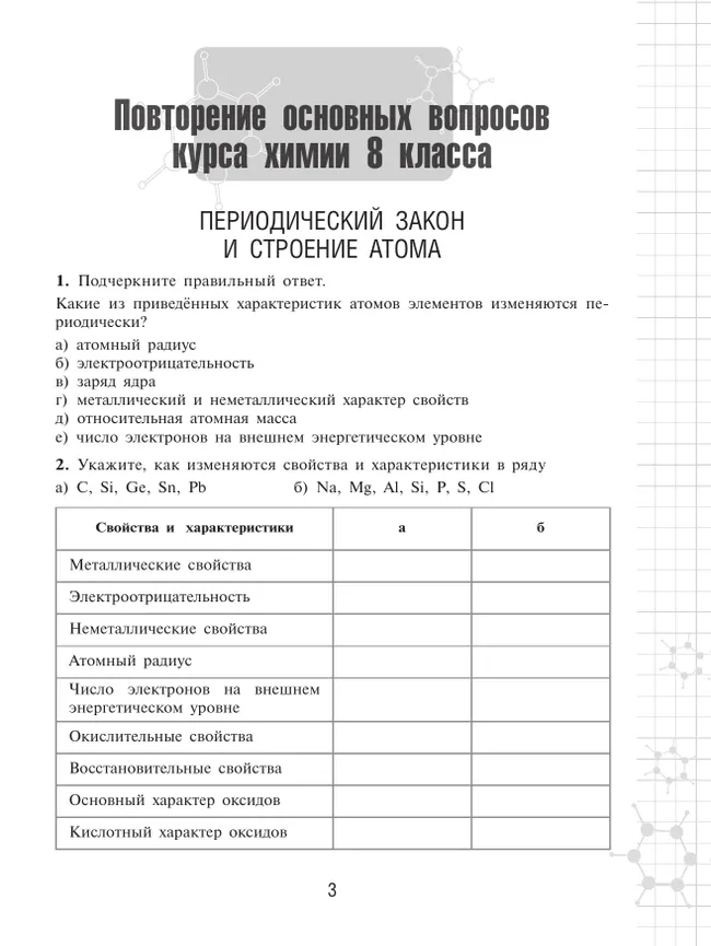 Химия. 9 класс. Базовый уровень. Рабочая тетрадь. 25 Химия. 9 класс. Базовый уровень. Рабочая тетрадь. 25