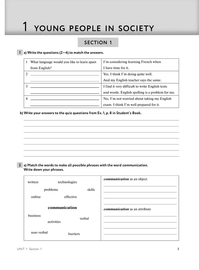 Английский язык. Рабочая тетрадь. 11 класс 28 Английский язык. Рабочая тетрадь. 11 класс 28
