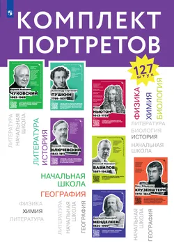 Комплект портретов для оформления учебных кабинетов школы (127 портретов) 1