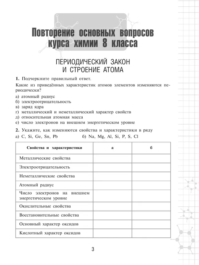 Химия. 9 класс. Базовый уровень. Рабочая тетрадь. 25 Химия. 9 класс. Базовый уровень. Рабочая тетрадь. 25